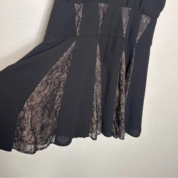 BCBGMaxAzria Black Lace Panel Dress size 8 - Picture 6 of 6